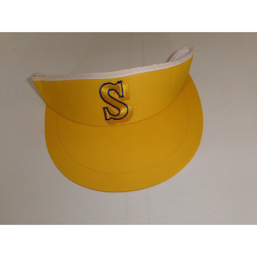 SEATTLE MARINERS 90S VISOR SNAPBACK GOLF BEACH Y2K 00S HAT CAP VINTAGE S3